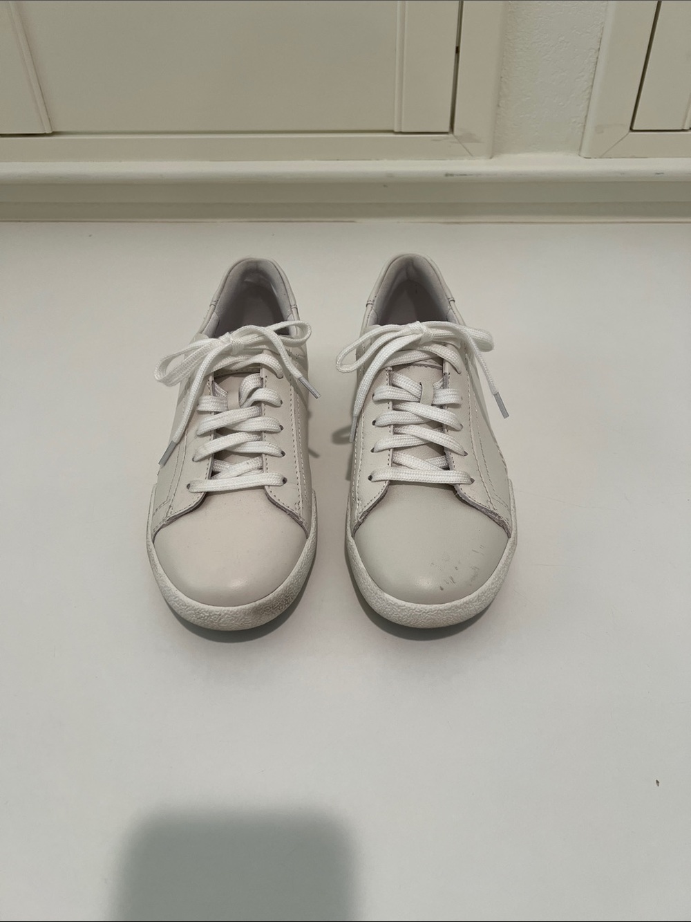 Josef Seibel White Leather Athletic Sneakers